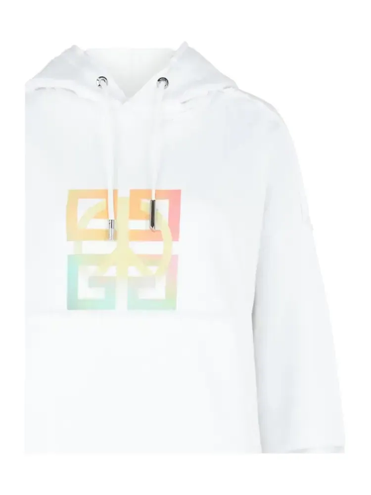 Худи Givenchy 4G с принтом "Мир" (белый) — изображение 3 из 3
