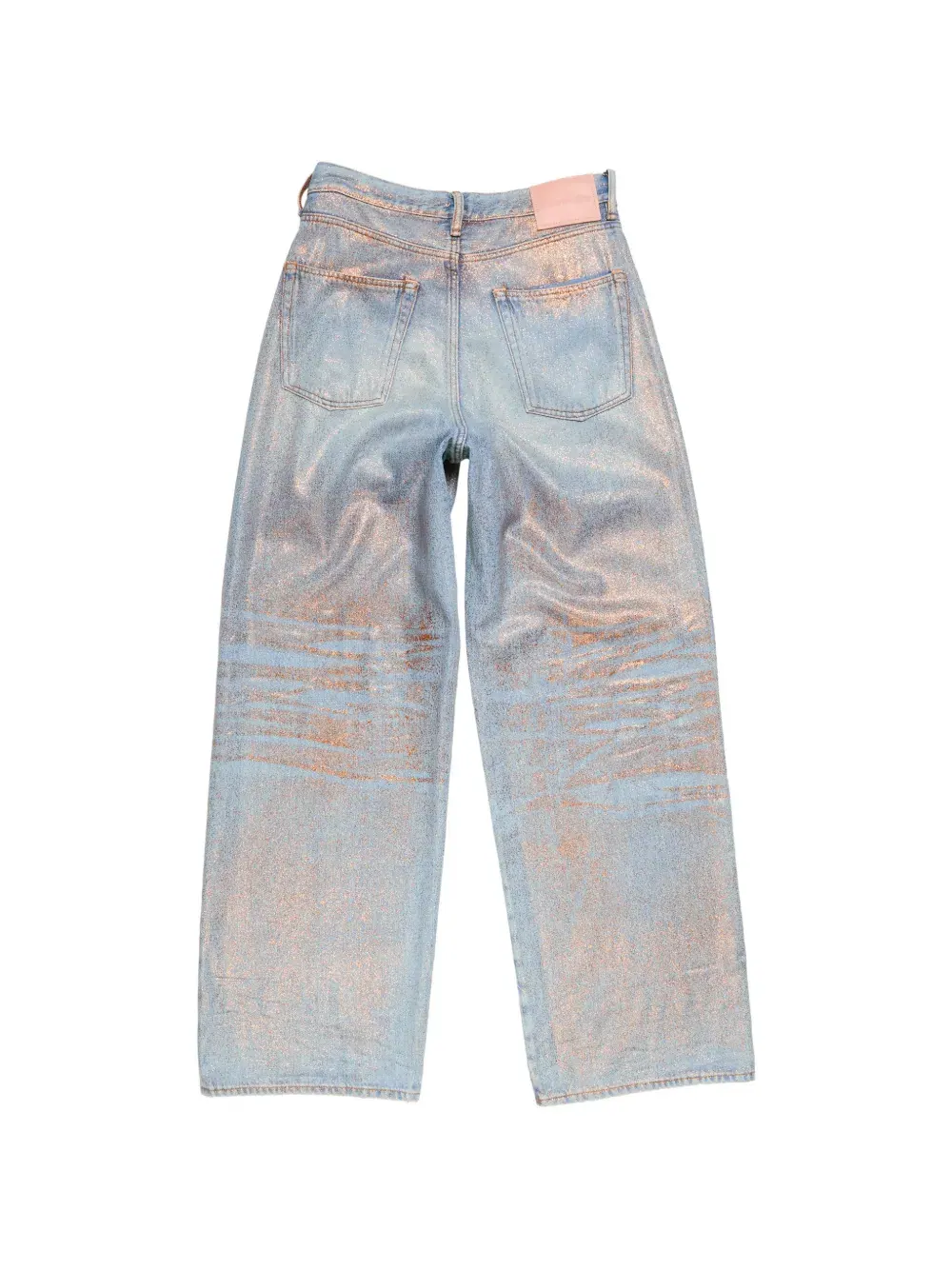 Джинсы Acne Studios Loose-fitting Glitter — изображение 5 из 7, медь
