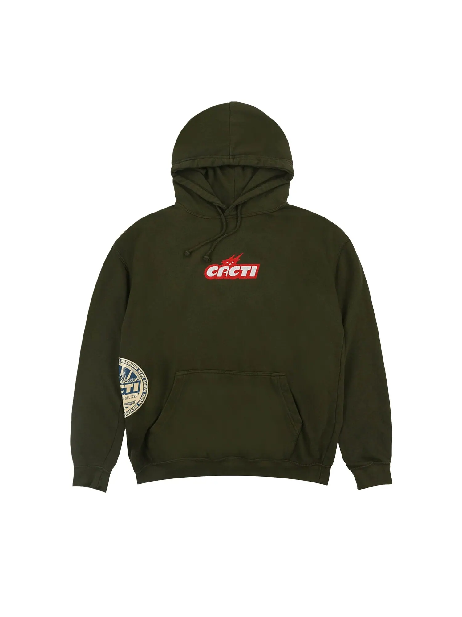 Толстовка Cactus Jack от Travis Scott Cacti Mono Seal Military Green — изображение 1 из 1, зеленый