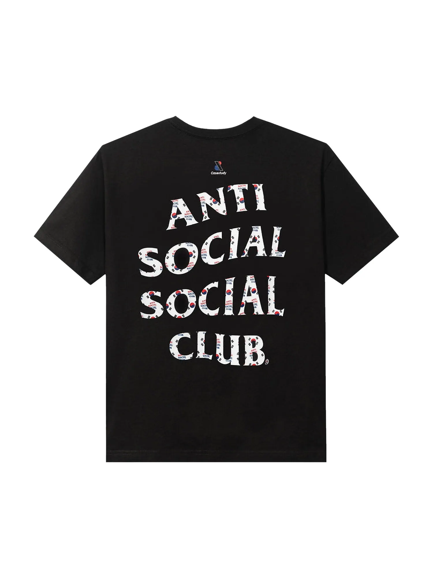 Черная футболка с флагом Anti Social Social Club x Case Study — изображение 2 из 2, черный