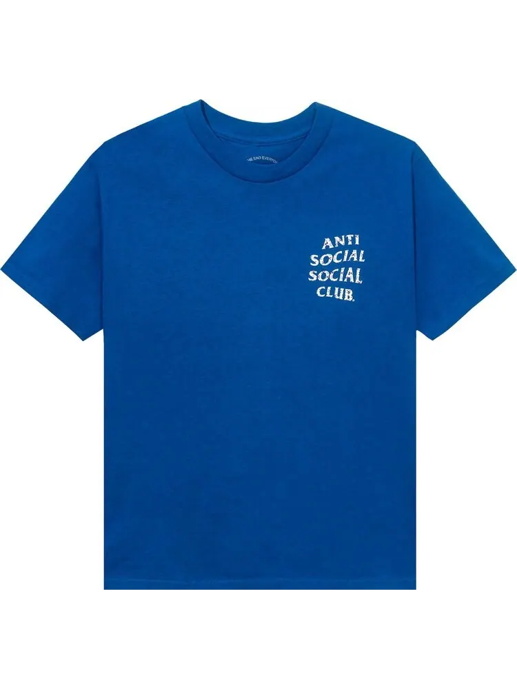 Футболка Anti Social Social Club x Case Study Flag Tee 'Blue' — изображение 1 из 2, синий