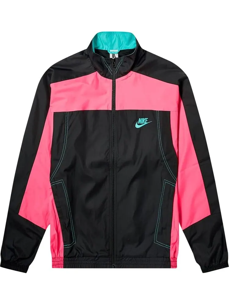 Куртка Nike x Atmos NRG Vintage Patchwork Track Jacket 'Black/Hyper Pink/Hyper Jade' — изображение 1 из 1, черный