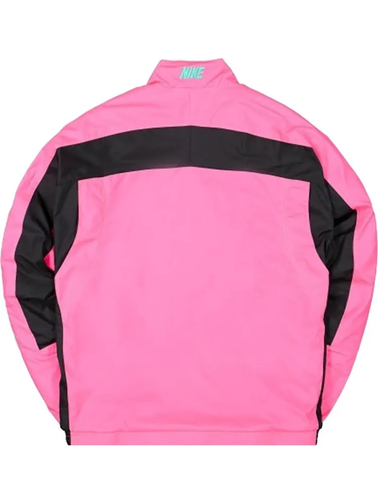 Куртка Nike x Atmos NRG Vintage Patchwork Track Jacket 'Hyper Pink/Black/Hyper Jade' — изображение 2 из 2, розовый