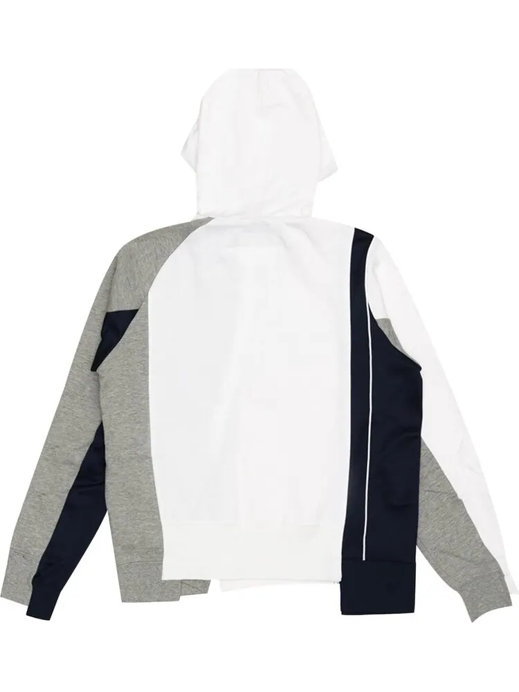 Худи Nike x Sacai Double-Zip Hoodie 'Canyon Gold/Obsidian' — изображение 2 из 2, серый