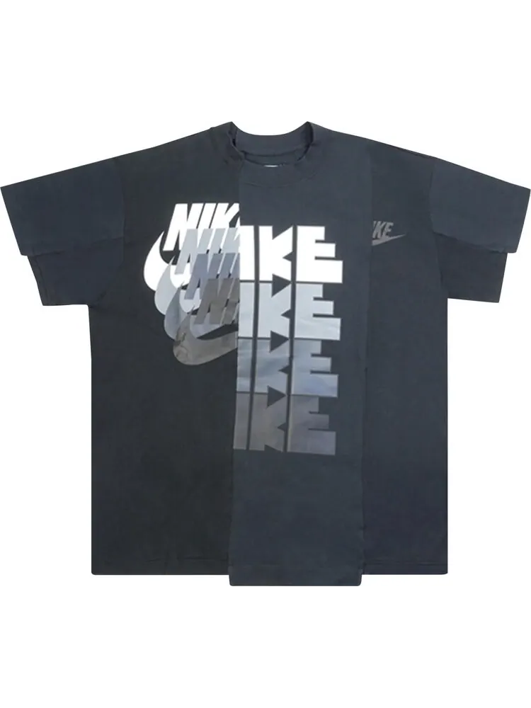 Футболка Nike x Sacai Hybrid T-Shirt 'Black' — изображение 1 из 1, черный