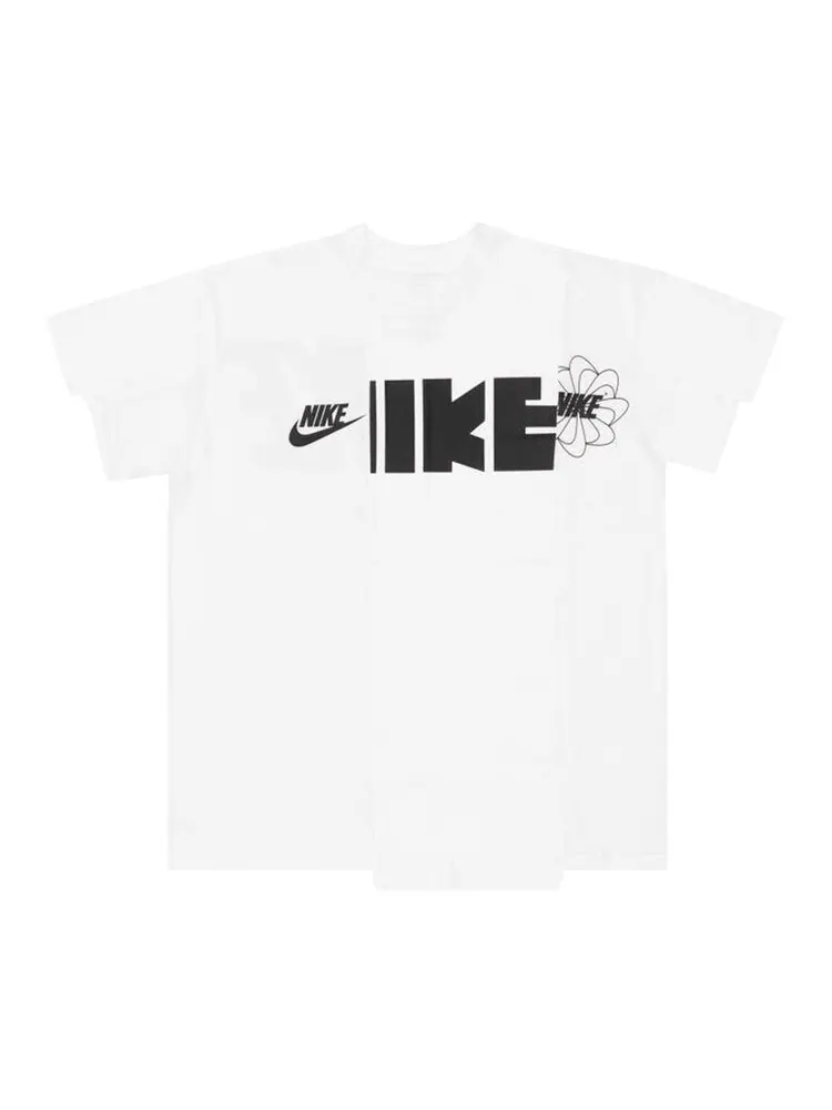Футболка Nike x Sacai Hybrid, белый с принтом — изображение 1 из 1