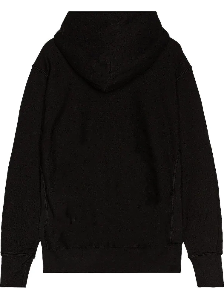 Худи Les Tien Cropped Hoodie 'Jet Black' — изображение 2 из 2, черный