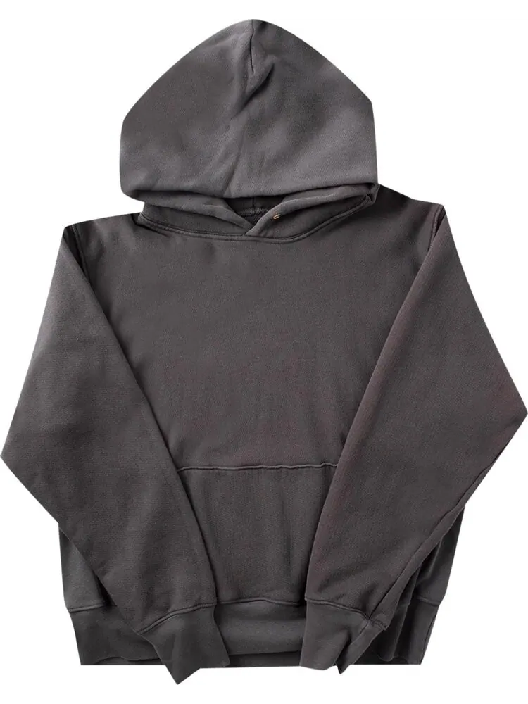 Худи Les Tien Cropped Hoodie 'Vintage Black' — черный
