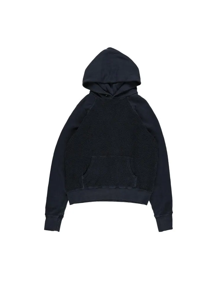 Худи Les Tien Heavyweight Classic Raglan Hoodie 'Faded Black'