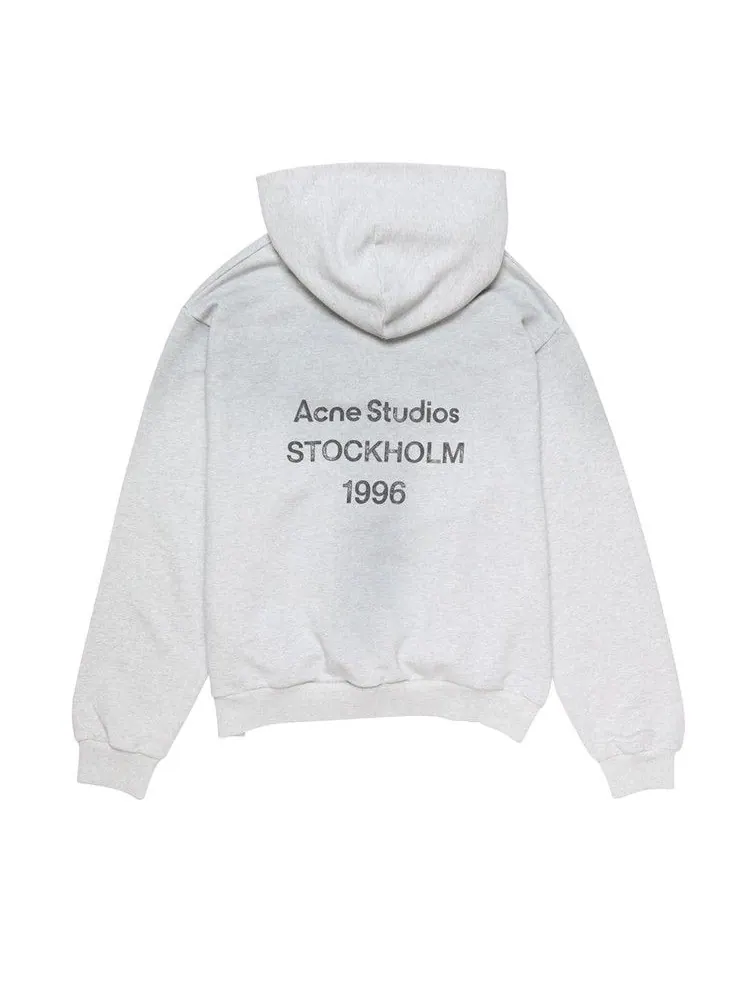 Свитер Acne Studios Logo Hooded Sweater — изображение 2 из 2, бледный серый
