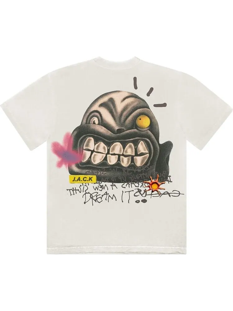 Футболка Cactus Jack by Travis Scott Dream It Tee 'Off White' — изображение 2 из 2, бежевый