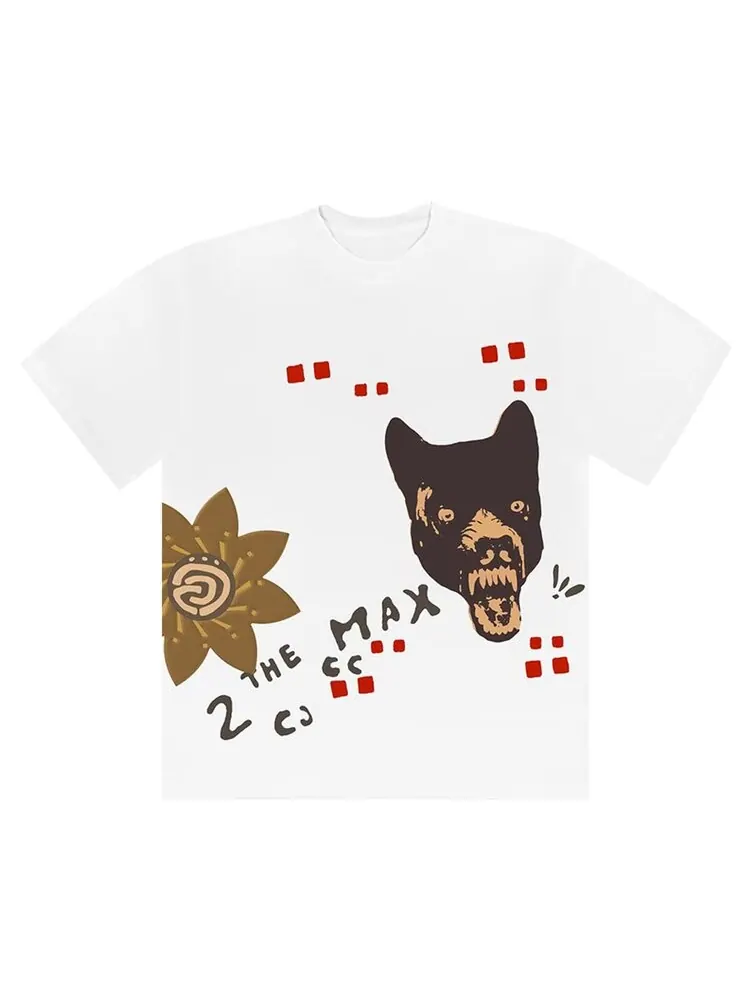 Футболка Cactus Jack by Travis Scott Wolf Tee 'White'