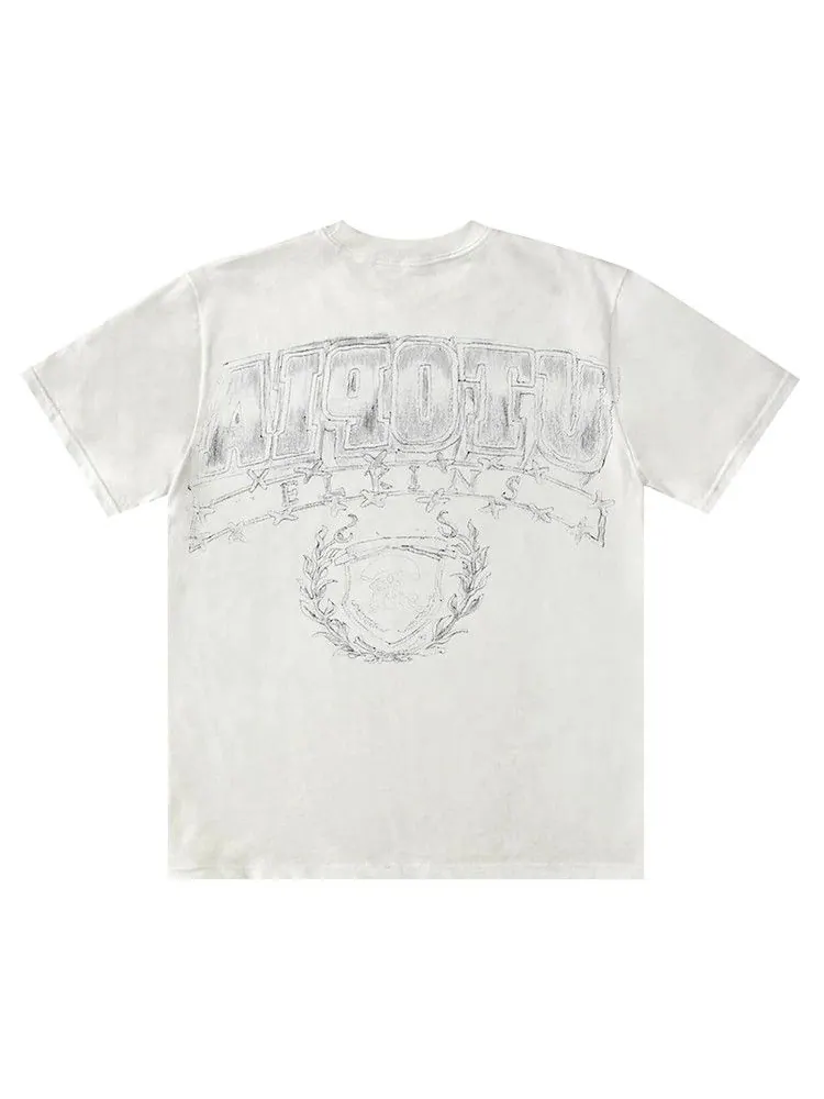Футболка Cactus Jack by Travis Scott Elkins High School T-Shirt — изображение 2 из 2, белый