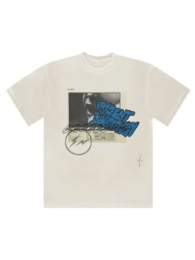 Футболка Cactus Jack by Travis Scott For Fragment Manifest Tee 'White'