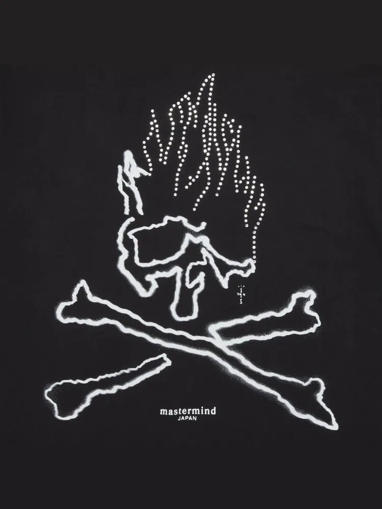 Футболка Cactus Jack by Travis Scott For Mastermind Skull Tee 'Black' — изображение 3 из 3, черный