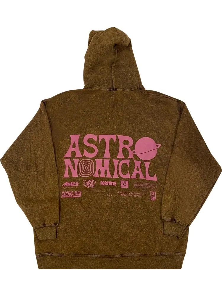 Худи Cactus Jack by Travis Scott World Event Hoodie 'Brown' — изображение 2 из 2, коричневый