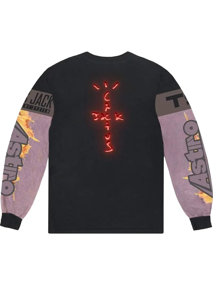 Лонгслив Cactus Jack by Travis Scott The Scotts Gaming I Long-Sleeve Jersey 'Black' — изображение 2 из 2, черный