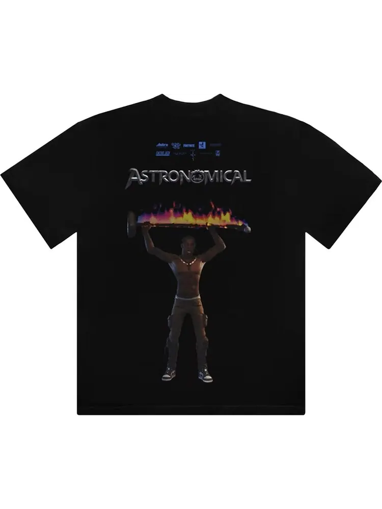 Футболка Cactus Jack by Travis Scott Astro Rage T-Shirt 'Black' — изображение 2 из 2, черный