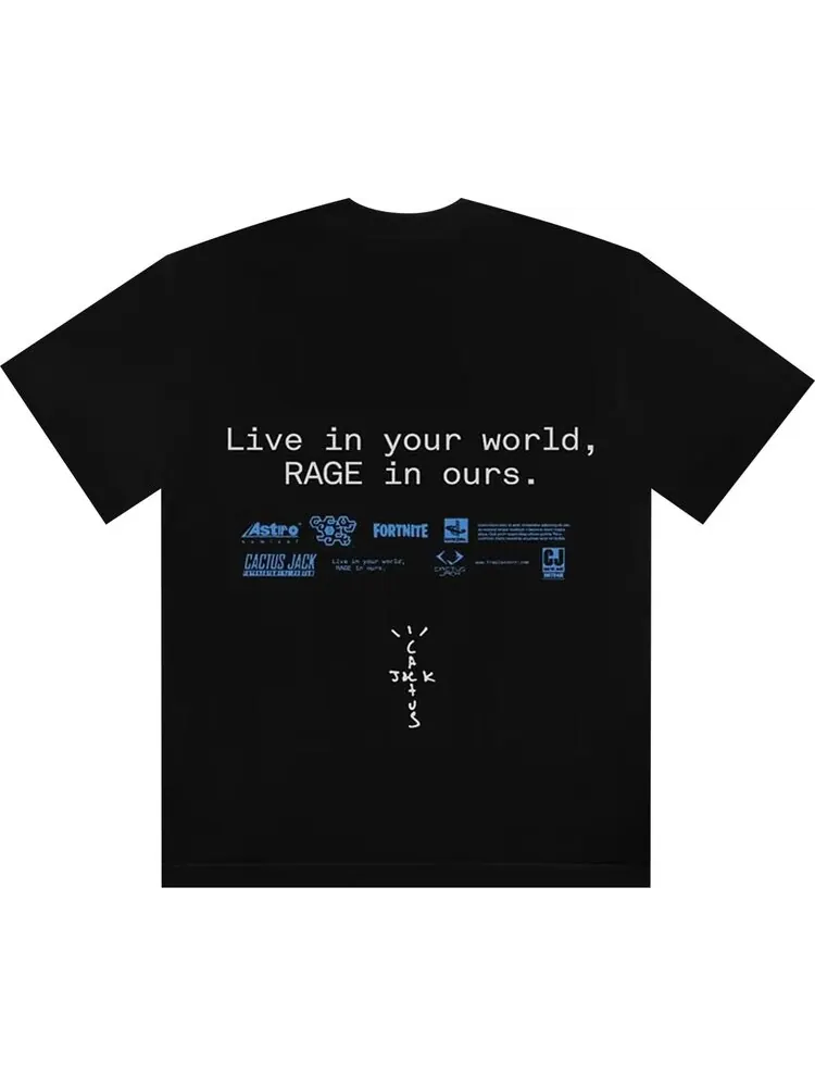 Футболка Cactus Jack by Travis Scott The Scotts World T-Shirt 'Black' — изображение 2 из 2, черный