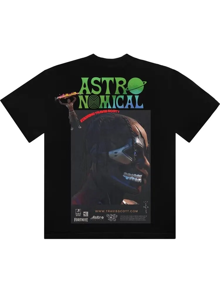 Футболка Cactus Jack by Travis Scott Sicko Event II с принтом и логотипом — изображение 2 из 2, черный