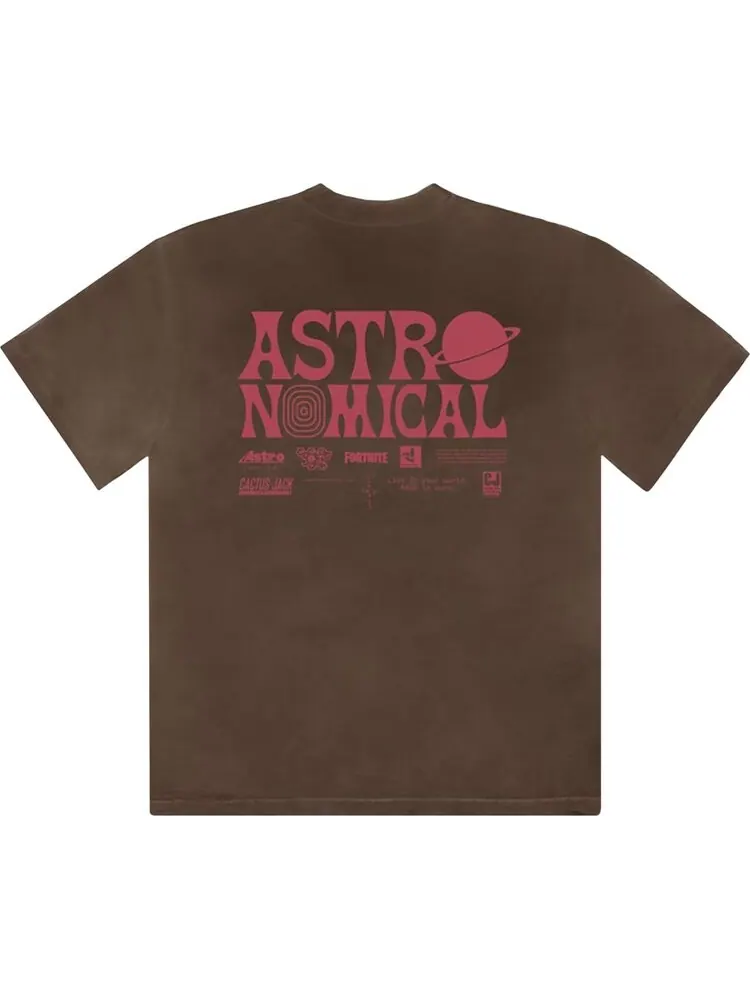 Футболка Cactus Jack by Travis Scott World Event T-Shirt 'Brown' — изображение 2 из 2, коричневый