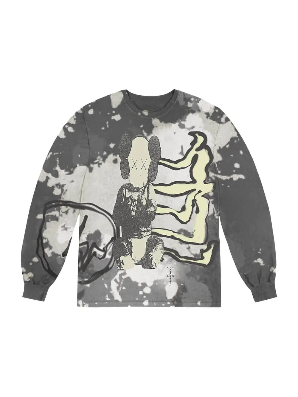 Свитшот Cactus Jack x KAWS For Fragment