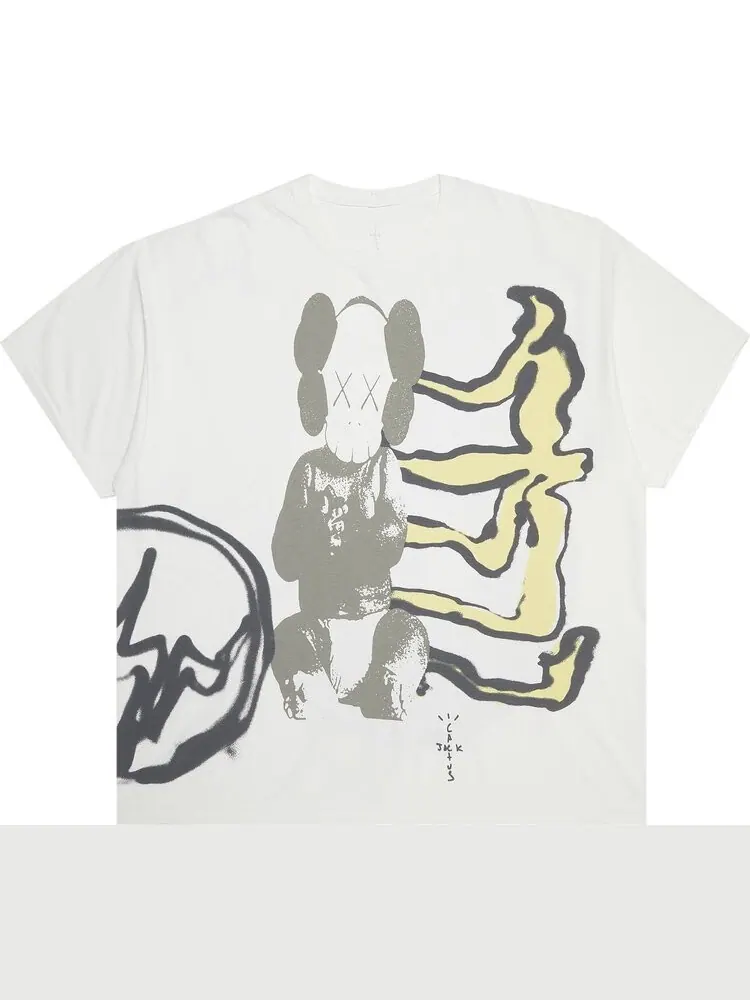 Футболка Cactus Jack by Travis Scott x KAWS с винтажным принтом