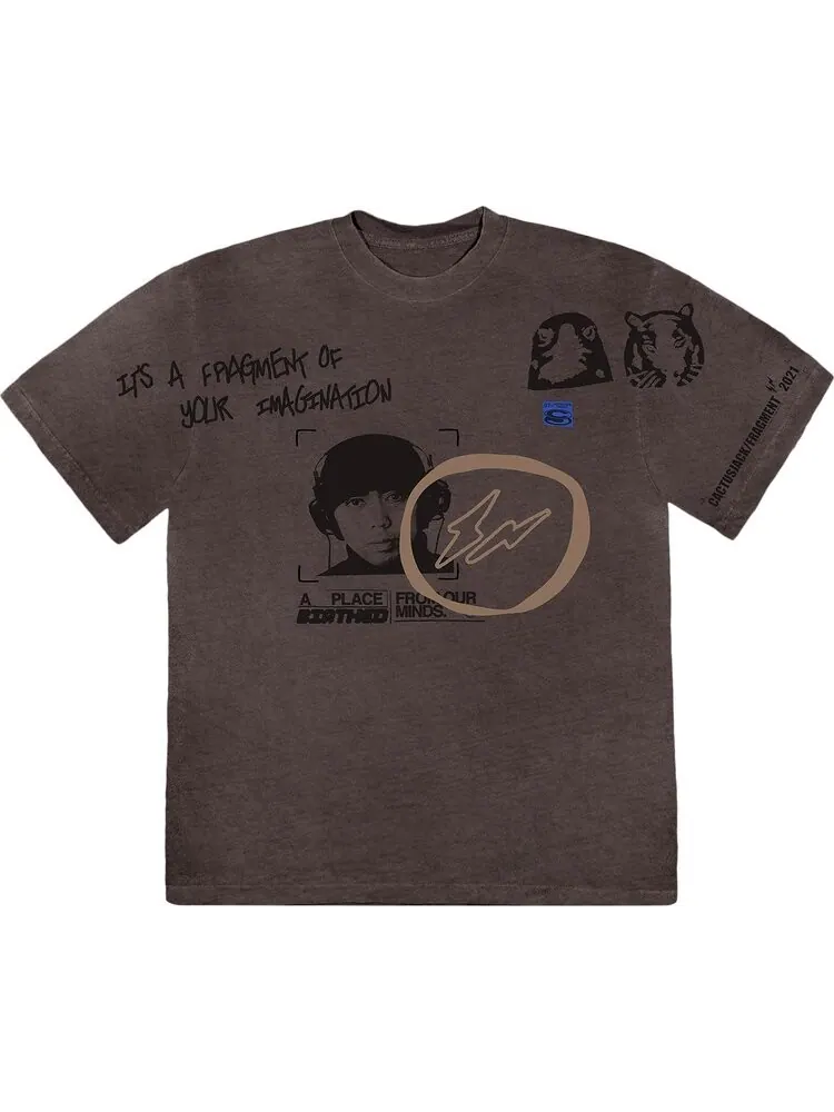 Футболка Cactus Jack by Travis Scott For Fragment Hiroshi Tee 'Grey'