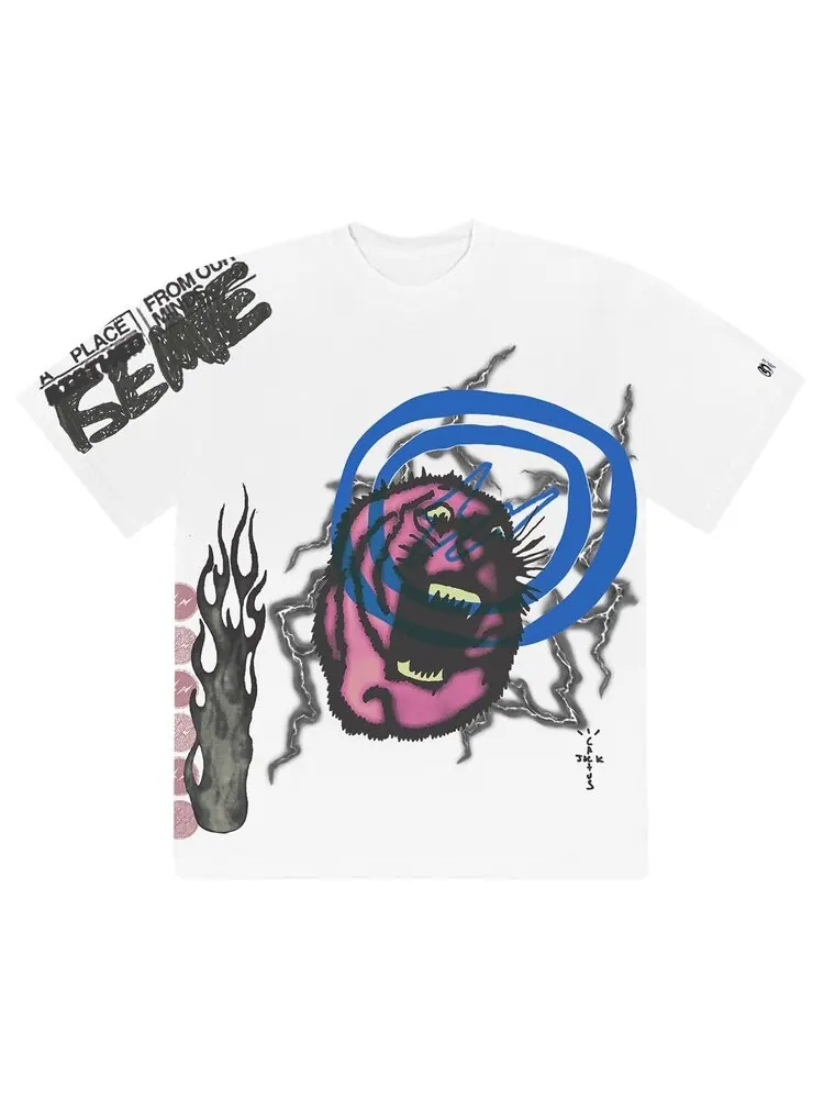 Футболка Cactus Jack by Travis Scott For Fragment Sunrise Tee 'White'