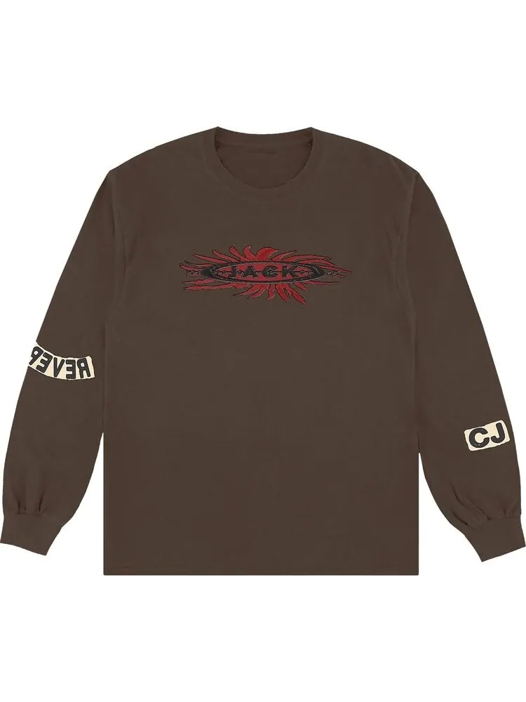 Лонгслив Cactus Jack by Travis Scott Reverse Jack Long-Sleeve Tee 'Brown'