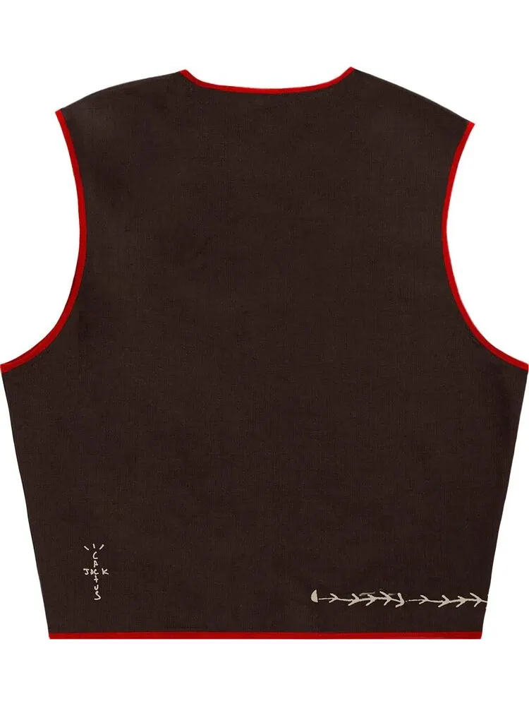Жилет Cactus Jack by Travis Scott Sleep In Reverse Vest 'Brown' — изображение 2 из 2, коричневый