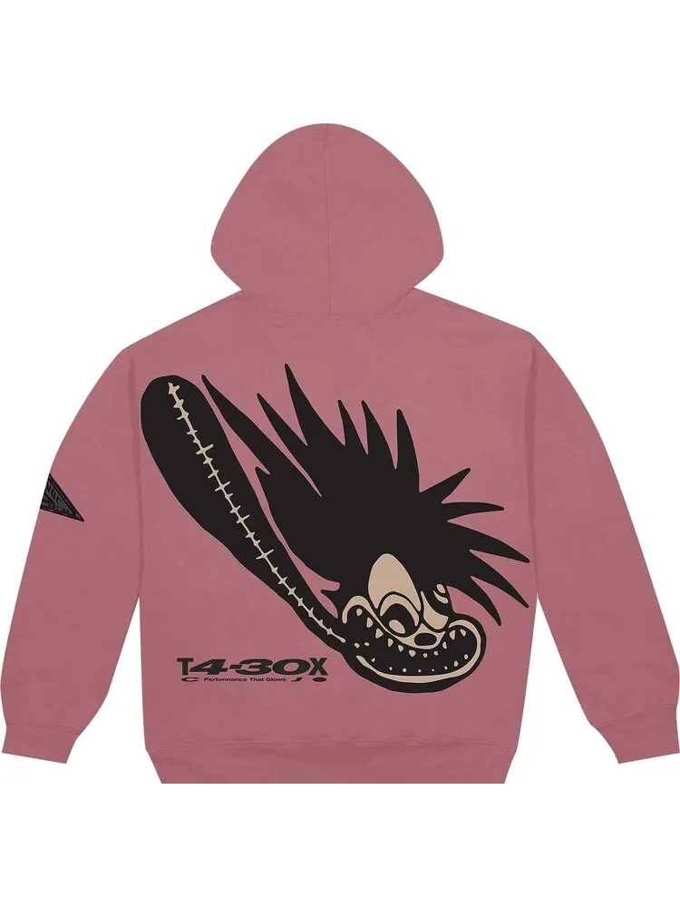 Худи Cactus Jack by Travis Scott Cross System Hoodie 'Washed Pink' — изображение 2 из 2, розовый