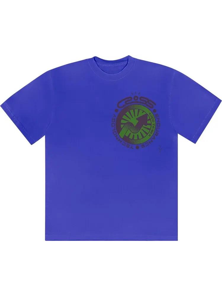Футболка Cactus Jack by Travis Scott Cross Tech Tee I 'Royal'