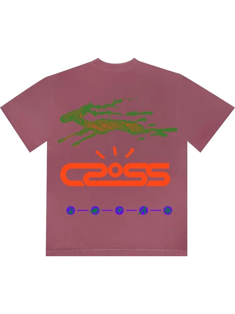 Футболка Cactus Jack by Travis Scott Cross Tech Tee II 'Washed Pink' — изображение 2 из 2, розовый