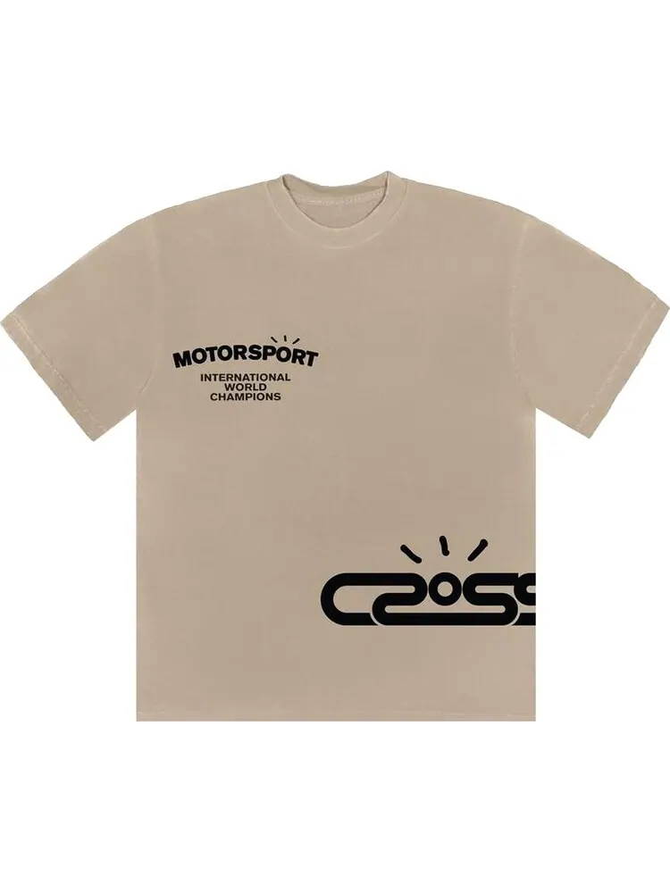 Футболка Cactus Jack by Travis Scott Motor Sport Tee 'Sand'