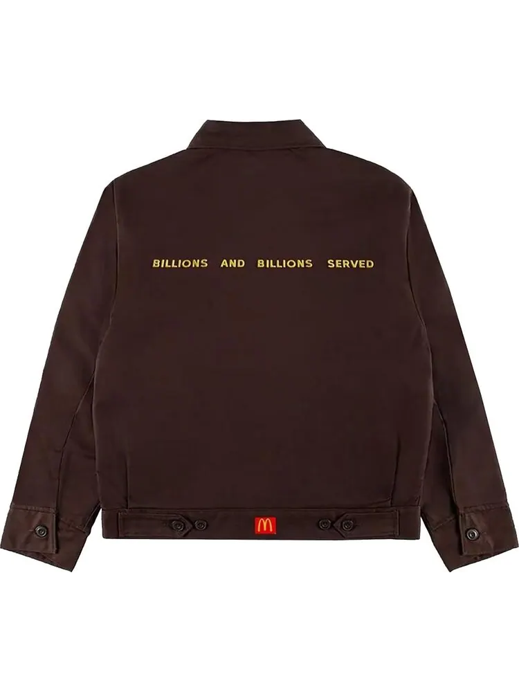 Куртка Cactus Jack by Travis Scott x McDonald's Billions Served Work Jacket 'Brown' — изображение 2 из 2, коричневый