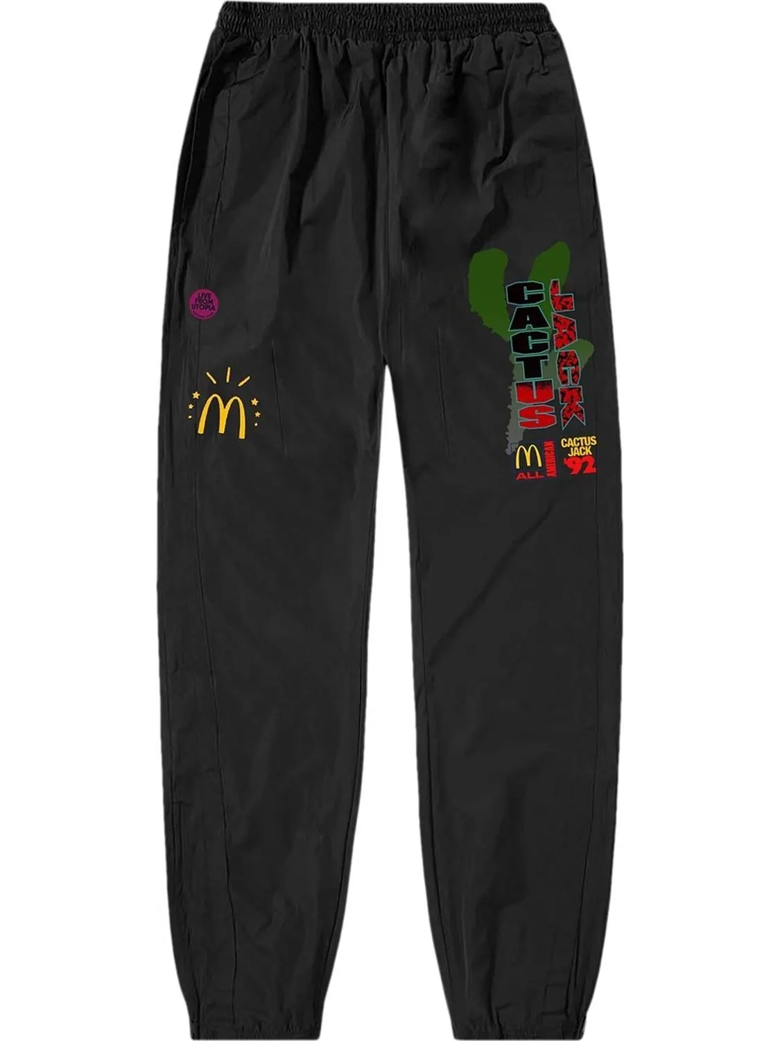 Брюки Cactus Jack by Travis Scott x McDonald's All American '92 Nylon Pants 'Black'