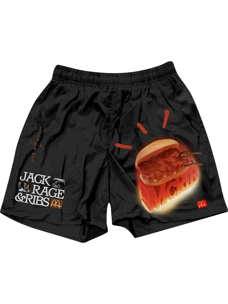Шорты Cactus Jack by Travis Scott x McDonald's McRib Shorts 'Black'