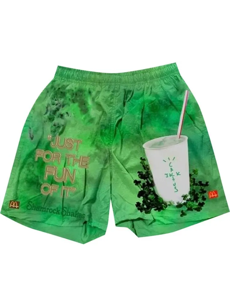 Шорты Cactus Jack by Travis Scott x McDonald's Shamrock Shake Shorts 'Green'