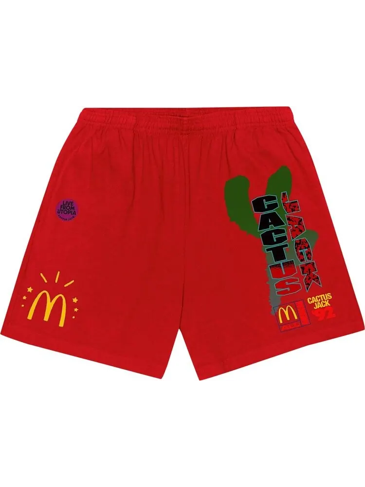 Шорты Cactus Jack by Travis Scott x McDonald's All American '92 Shorts 'Red'