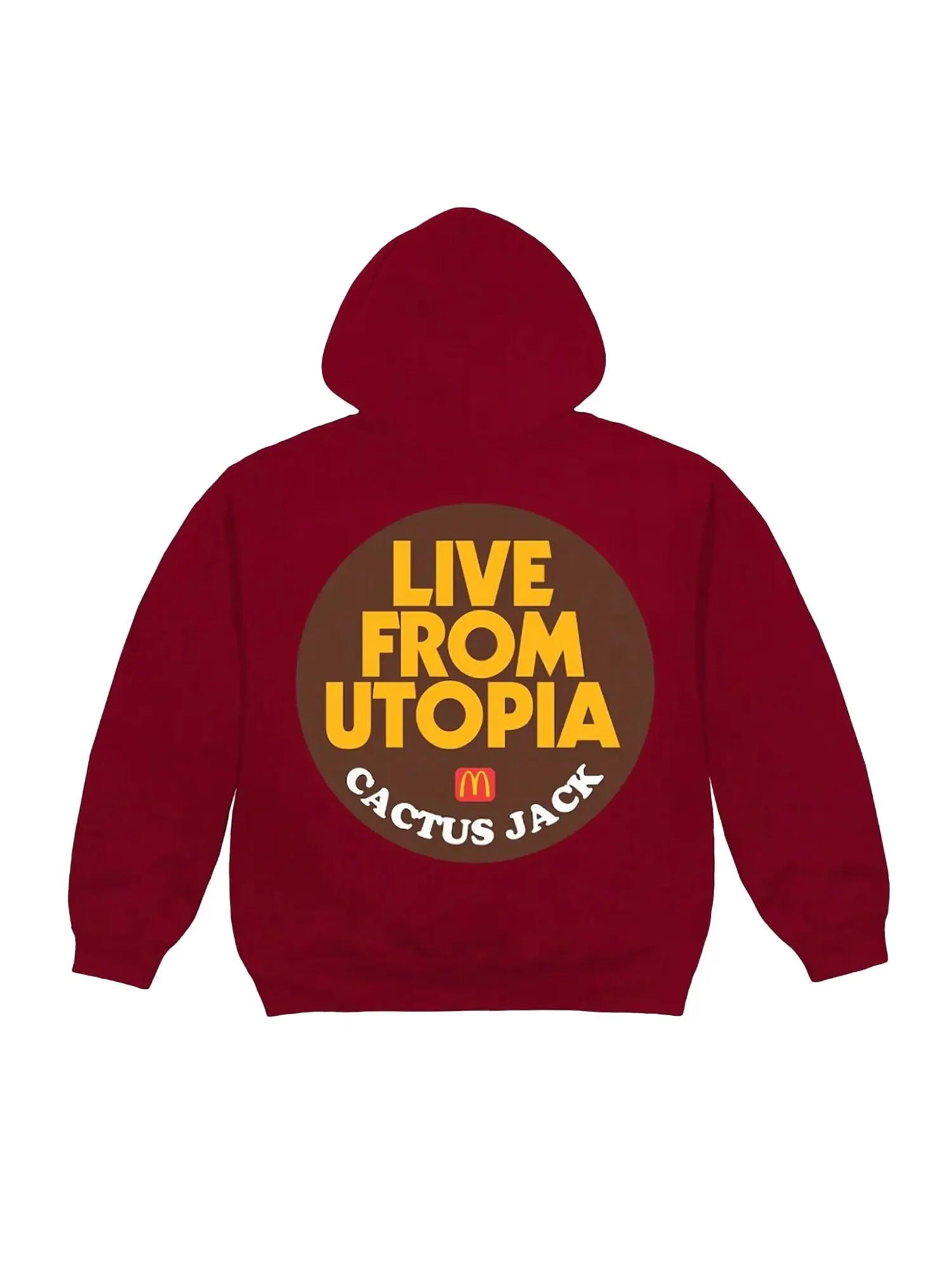 Толстовка Cactus Jack x McDonalds Live From Utopia — изображение 2 из 2, красный