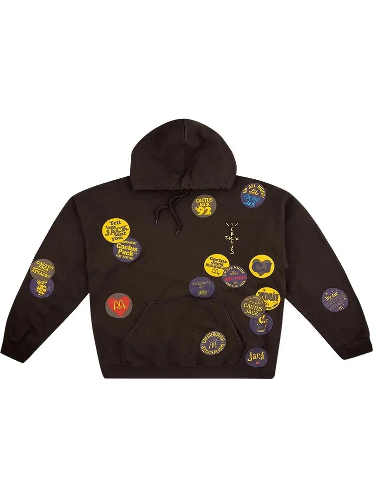 Худи Cactus Jack by Travis Scott x McDonald's Sticker Bomb Hoodie 'Brown'