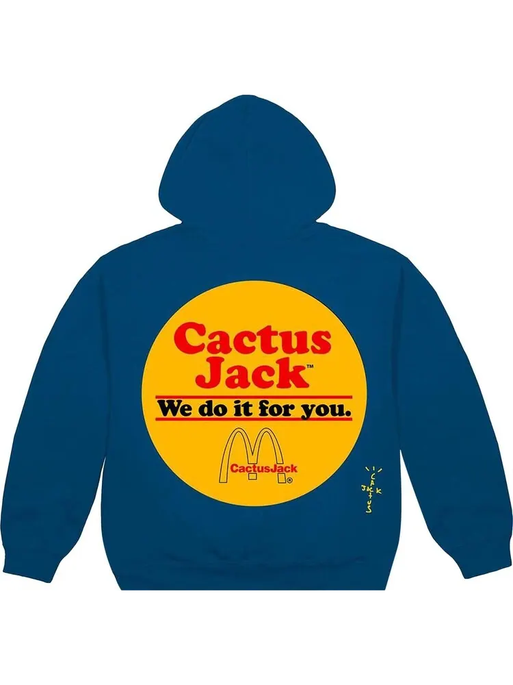 Худи Cactus Jack by Travis Scott Sticker Hoodie 'Legion Blue' — изображение 2 из 2, синий