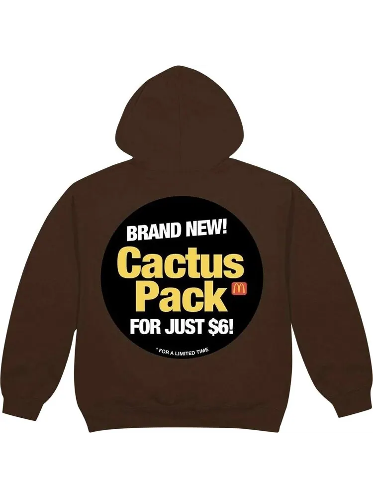 Худи Cactus Jack x McDonald's 'Cactus Pack Sticker' Brown — изображение 2 из 2, коричневый