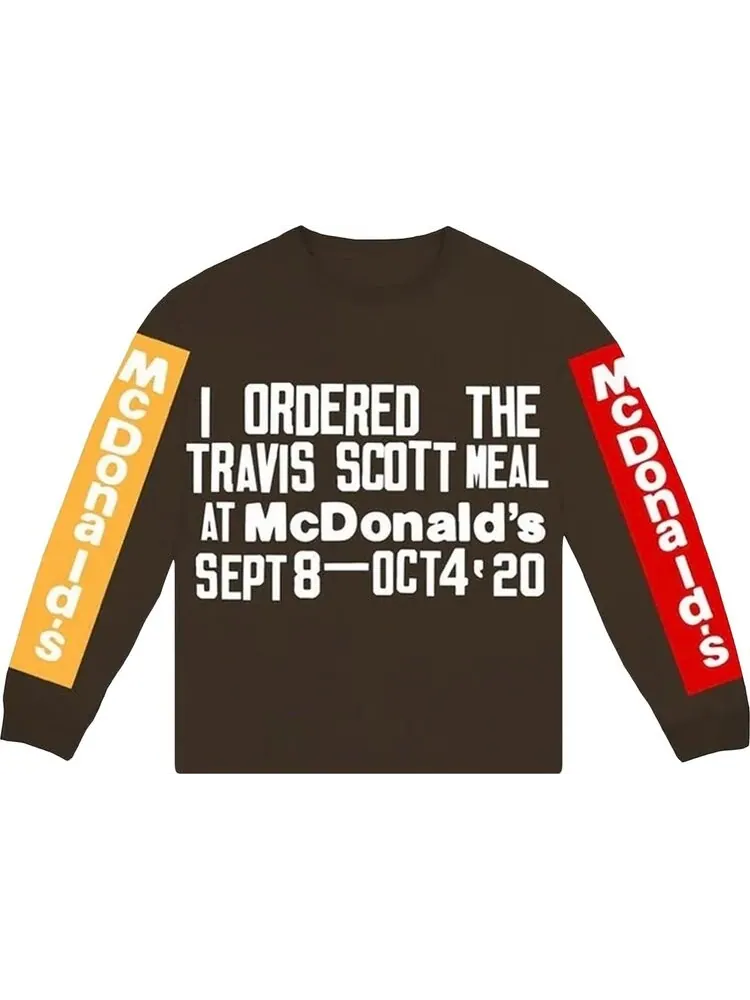 Футболка Cactus Jack by Travis Scott x Cactus Plant Flea Market Souvenir Long-Sleeve T-Shirt 'Brown'