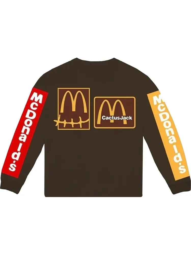 Футболка Cactus Jack by Travis Scott x Cactus Plant Flea Market Souvenir Long-Sleeve T-Shirt 'Brown' — изображение 2 из 2