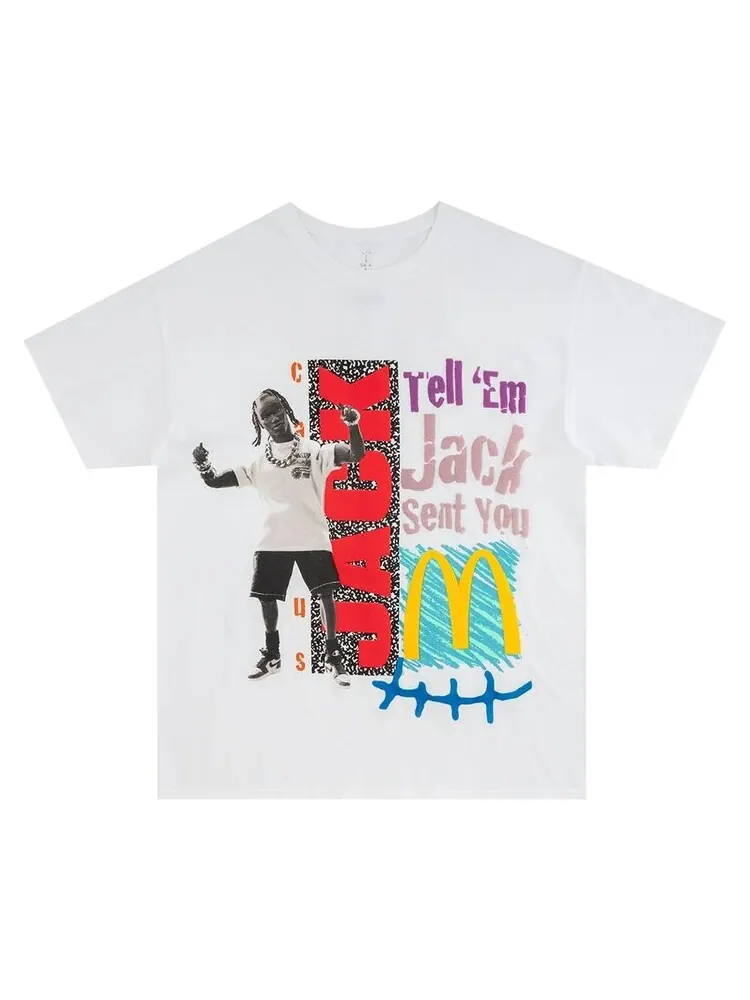 Футболка Cactus Jack by Travis Scott x McDonald's Smile T-Shirt 'White'