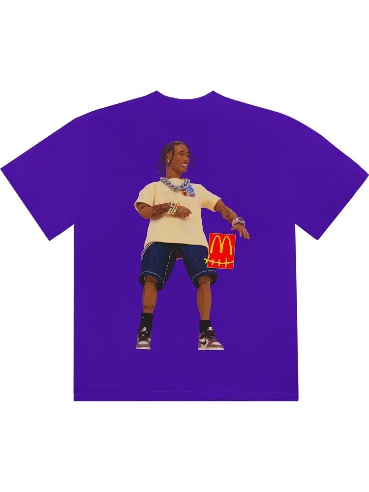 Футболка Cactus Jack by Travis Scott x McDonald's Action Figure Series II T-Shirt 'Purple' — изображение 2 из 2, фиолетовый