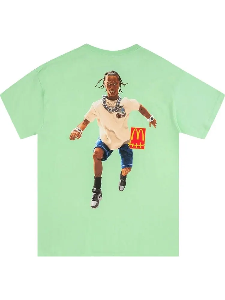 Футболка Cactus Jack by Travis Scott x McDonald's Action Figure Series IV T-Shirt 'Mint' — изображение 2 из 2, бирюзовый