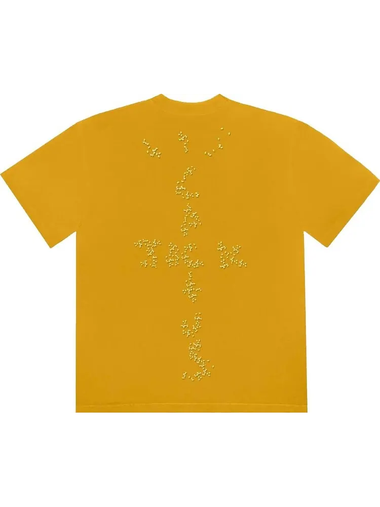 Футболка Cactus Jack by Travis Scott Sesame Inv T-Shirt II 'Gold' — изображение 2 из 2, желтый